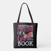 Book Lover Gift for Women Tiener Bookworm Reader Tote Bag (Achterkant)
