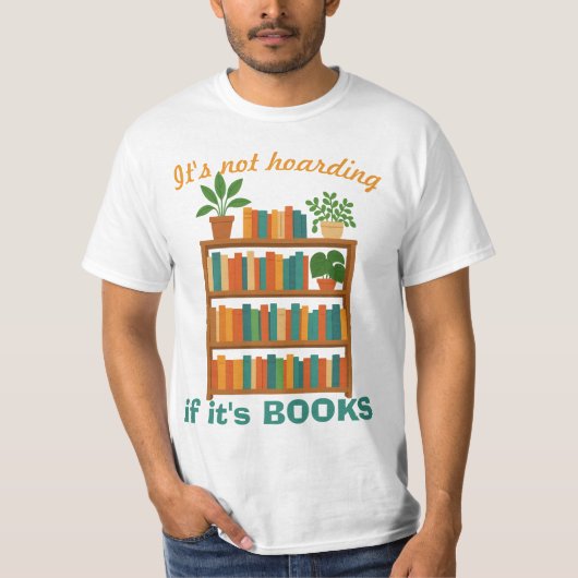 Book-Lover Humorous T-shirt (Voorkant)