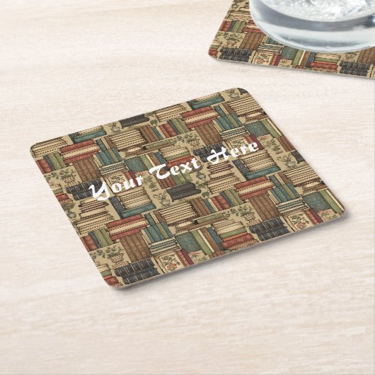 Book Lover Kartonnen Onderzetters (Schuin)