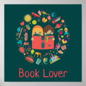 Book Lover leslokaal Poster (Voorkant)