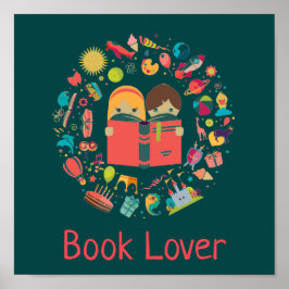 Book Lover leslokaal Poster
