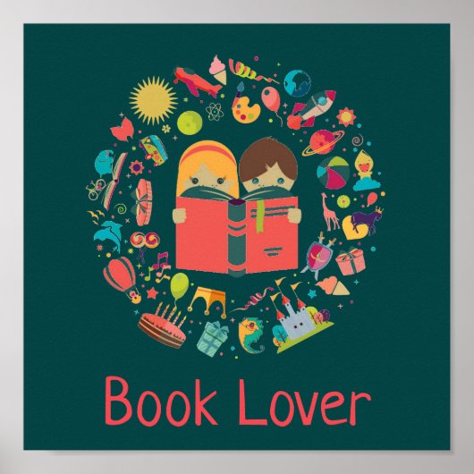 Book Lover leslokaal Poster (Voorkant)