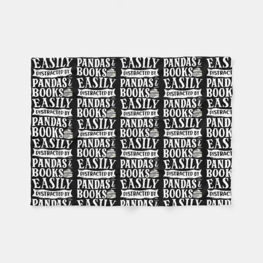 Book Lover Librarian Bookworm Reading Club Fleece Deken (Voorkant (Horizontaal))