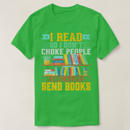Book Lover Library Pun Book Reading Tet Design T-shirt (Design voorkant)