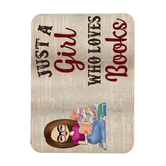 Book Lover Magneet (Verticaal)