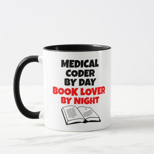 Book Lover Medical Coder Mok (Links)
