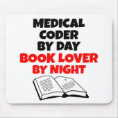 Book Lover Medical Coder Muismat (Voorkant)
