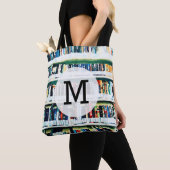 Book Lover Monogram Bag, bibliotheekboekenboekhoud Tote Bag (Dichtbij)