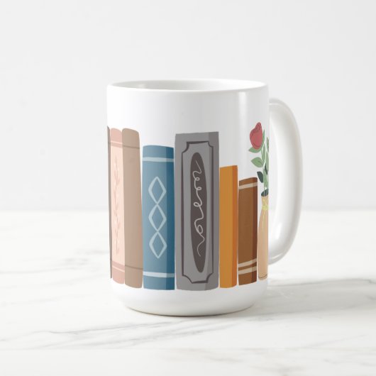 "Book Lover" Mug Koffiemok (Voorkant rechts)