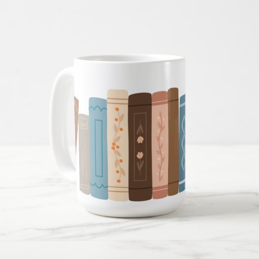 "Book Lover" Mug Koffiemok (Voorkant links)