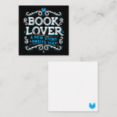 Book Lover Note Kaart Notitiekaartje (Voorkant / Achterkant)