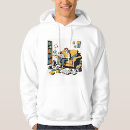 Book Lover on the Couch Hoodie