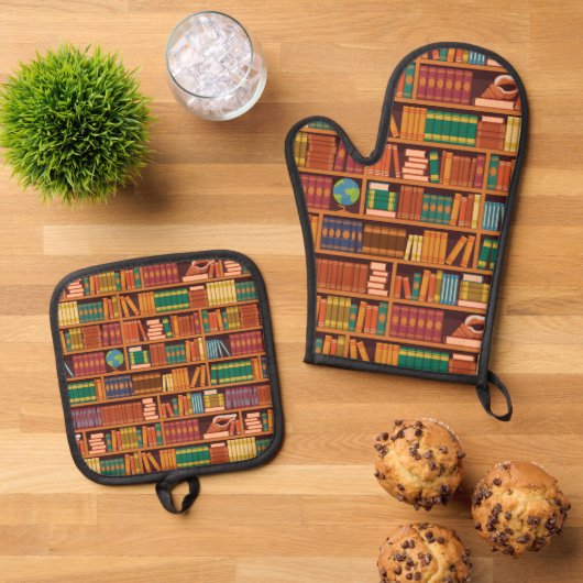 Book Lover Ovenwant & Pannenlap Set (Top down)
