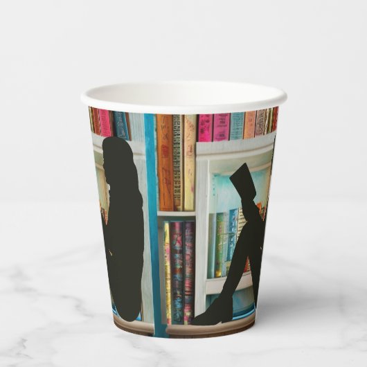 Book Lover Papieren Bekers (Achterkant)