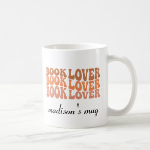 Book Lover Personal Name Coffee Mok