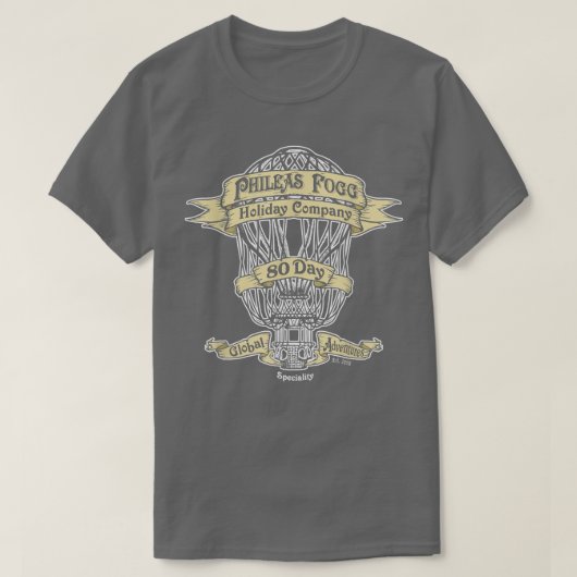 Book Lover Phileas Fogg Holiday Company T-shirt (Design voorkant)