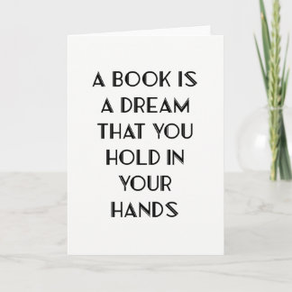 Book Lover Quote Wenskaart Kaart
