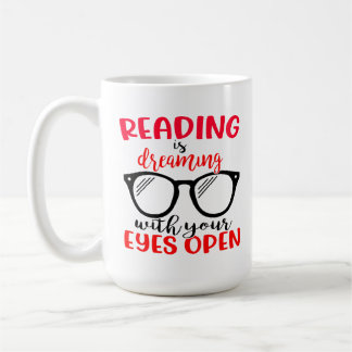 Book Lover Reading Glasses Nerd Bookworm Koffiemok