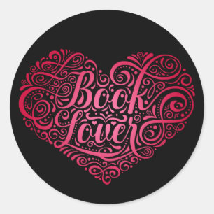 Book Lover Ronde Sticker