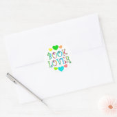 Book Lover Ronde Sticker (Envelop)