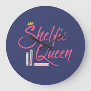 Book Lover Shelfie Queen Grote Klok