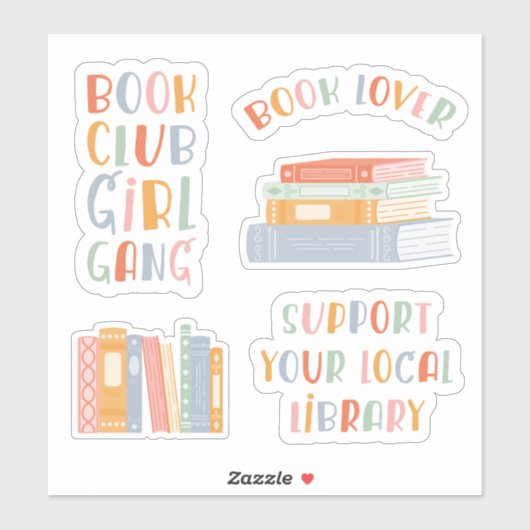 Book Lover Sticker Set (Vel)