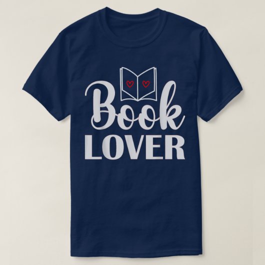 Book Lover  T-shirt (Design voorkant)