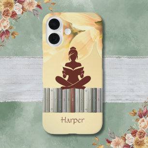 Book Lover Telefoonhoes Elegant Geel iPhone 16 Hoesje