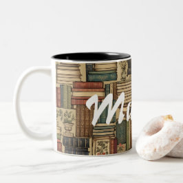 Book Lover Tweekleurige Koffiemok