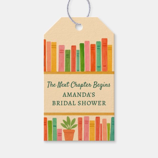 Book Lover Vrijgezellenfeest | Chic Fun "Nieuw hoo Cadeaulabel (Voorkant)