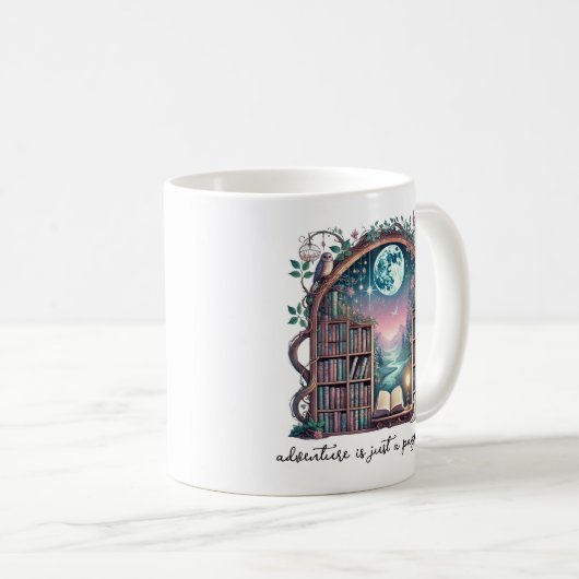 Book Lover's Adventure is een Mok van Page Away (Voorkant rechts)