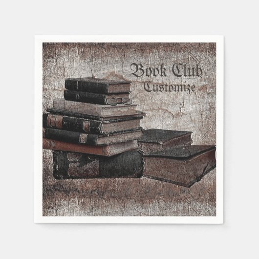 Book Lovers  Book Club Paper Napkins Servetten (Voorkant)
