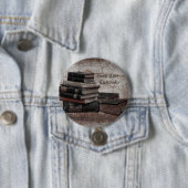 Book Lovers  Book Club Ronde Button 7,6 Cm (In situ)