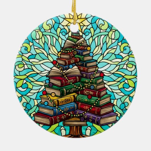 Book Lovers Bookish Christmas Tree Ornament (Achterkant)