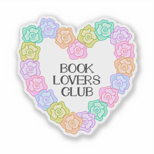 Book Lovers Club Sticker (Voorkant)