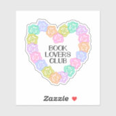 Book Lovers Club Sticker (Vel)