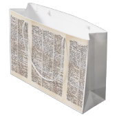 Book Lover's Dictionary Page Gift Bag Groot Cadeauzakje (Achterkant Gekanteld)