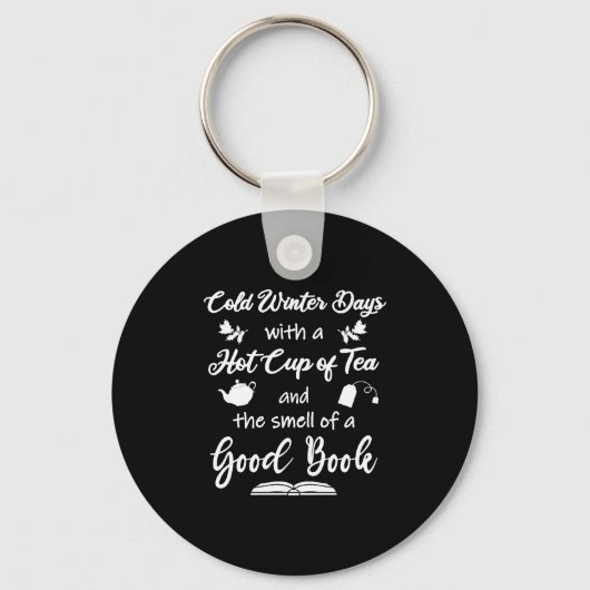 Book Lovers Gifts kerstlezen Sleutelhanger (Voorkant)