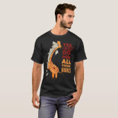Book Lovers Giraffe Yes I Need All Classic T-Shirt (Voorkant volledig)