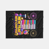 Book Lovers Happy New Year Chapter 2026 Bookworm F Fleece Deken (Voorkant (Horizontaal))