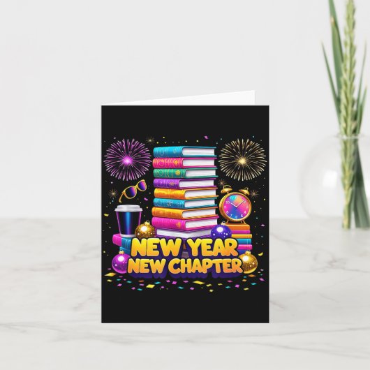 Book Lovers Happy New Year Chapter 2026 Bookworm F Kaart (Voorkant)