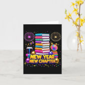 Book Lovers Happy New Year Chapter 2026 Bookworm F Kaart (Gele Bloem)