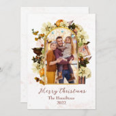 Book Lovers kerstfotokaart Kaart (Voorkant / Achterkant)