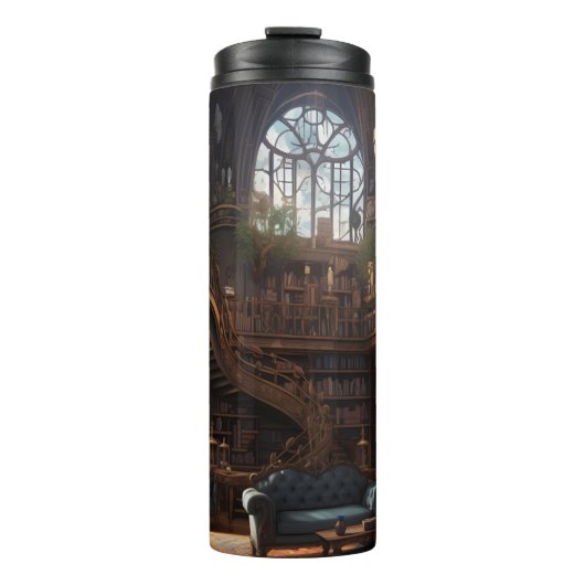Book Lovers Library Thermische Tumbler Thermosbeker (Voorkant)