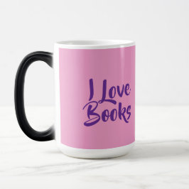 Book Lovers Pink Morphing Mug Magische Mok