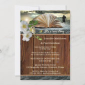 Book Lovers Post of After Wedding Party Invitation Kaart (Voorkant)