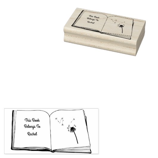 Book Lovers Stamp Rubberstempel (Gestempeld)