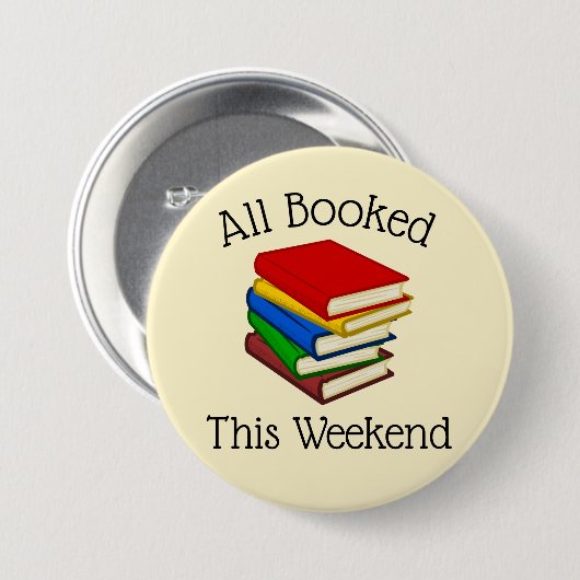 Book Lovers Weekend Button (Voorkant /achterkant)