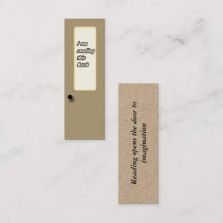 Book Mark-kaart - Ik lees dit boek Contactkaartje