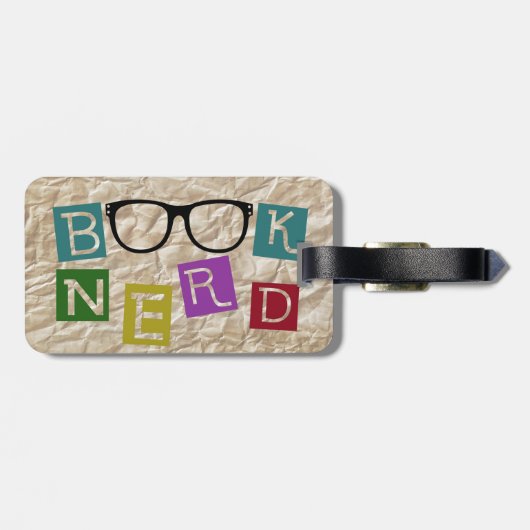 Book Nerd Bagagelabel (Achterkant horizontaal)